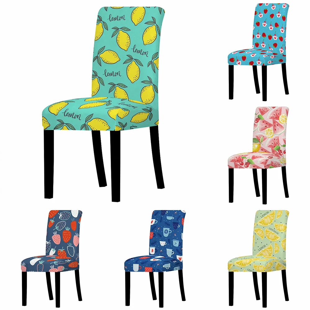 1 шт фрукты лимон стрейч чехол для кресла столовой эластичный Чехол стула офиса