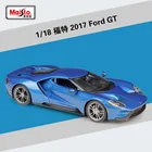 Спортивный автомобиль Maisto 1:18 2017 Ford GT, модель автомобиля из сплава, коллекционная игрушка, украшение, Подарочная игрушка