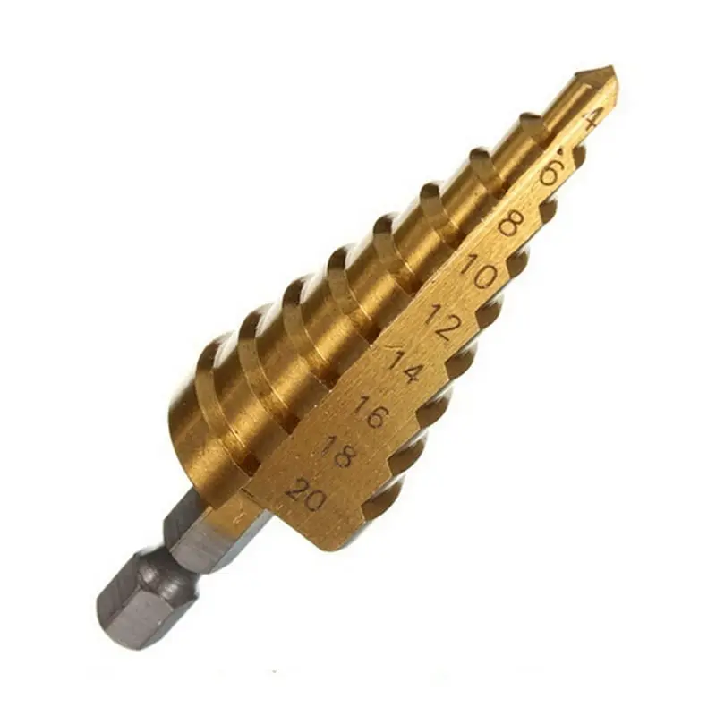 ZLinKJ 4-12/20mm 1PCS 2 Sizes High Quality Large HSS Steel Step Cone Drill Countersink Titanium Bit Set Hole | Инструменты