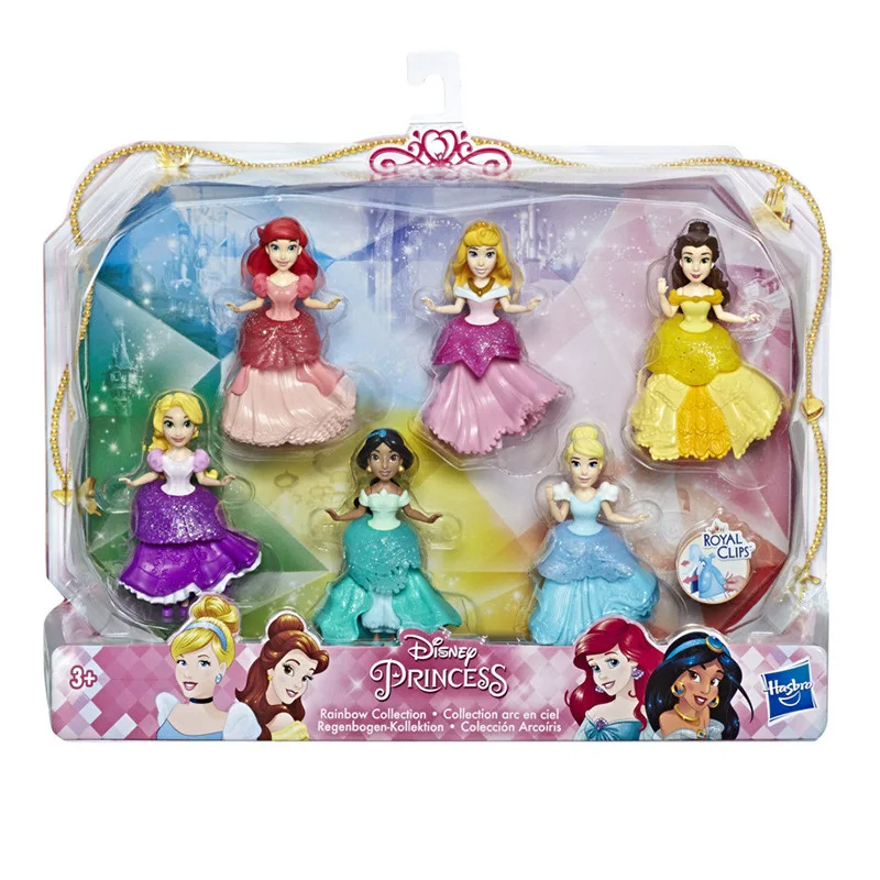 6 шт. куклы Принцессы Disney Белль Ариэль Аврора Золушка | Игрушки и хобби