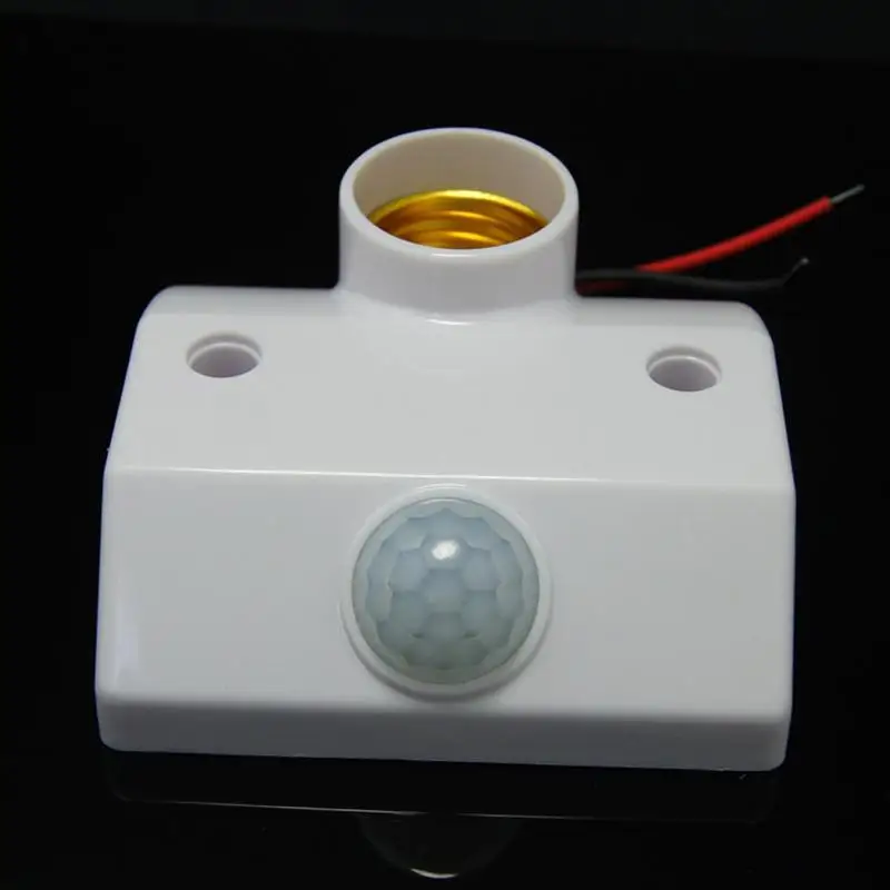 E27 AC 220v PIR светильник с датчиком движения держатель лампы инфракрасный датчик