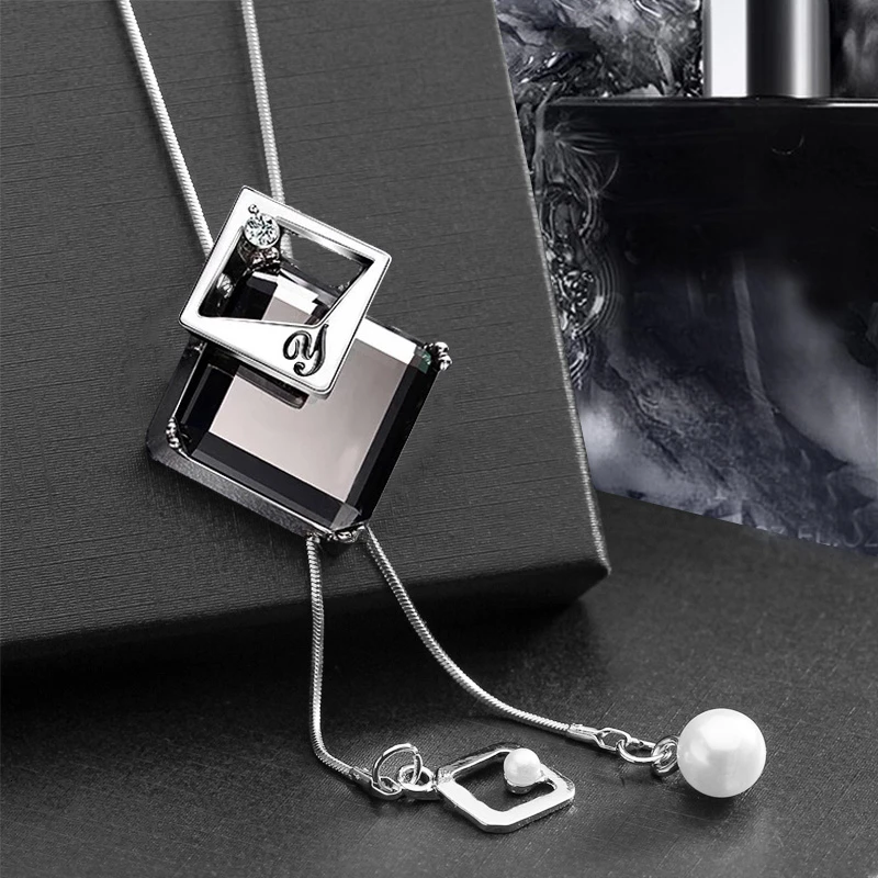 Модное ожерелье с геометрическим кристаллом 2019 ожерелья и подвески в стиле панк