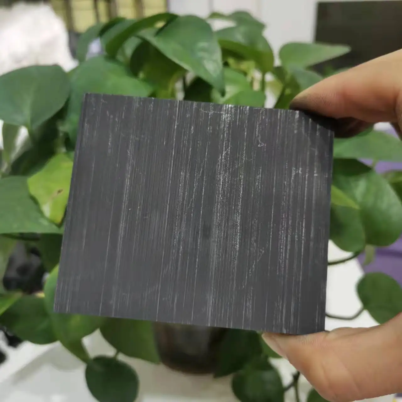 

Natural schungite cuboid Mineral Rock Specimen