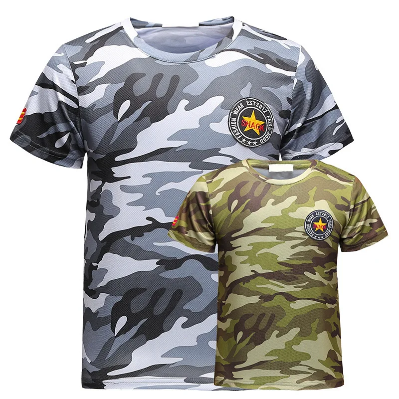 Мужские футболки высшего качества модная летняя камуфляжная трендовая футболка