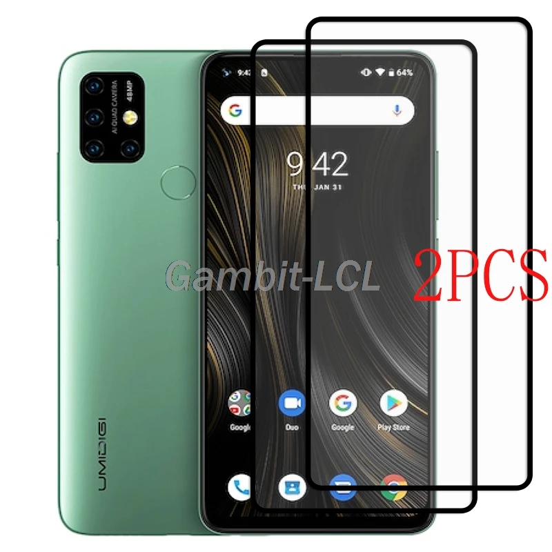 

9H Tempered Glass For UMIDIGI F2 6.53" Full Coverage Screen Protector Protective Film FOR UMIDIGI Power 3 POWER3