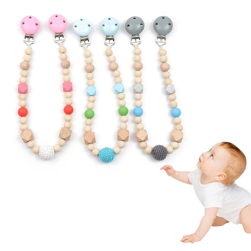 

Baby Stroller Pendant Rattle Pacifier Chain Clip Bed Bell Infants Teether Toys B36E