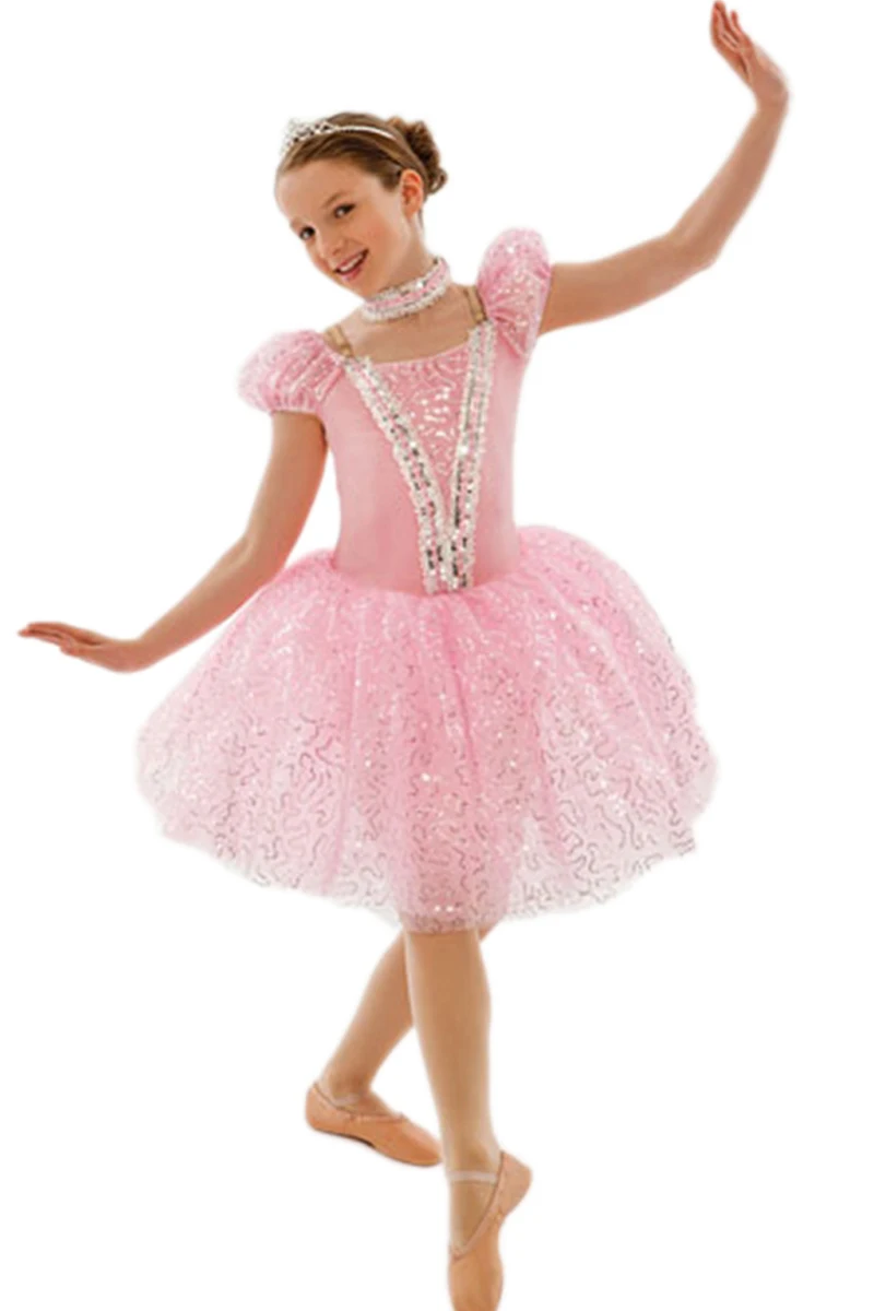 Детская балетная юбка для взрослых платье сцены юбка-пачка с блестками