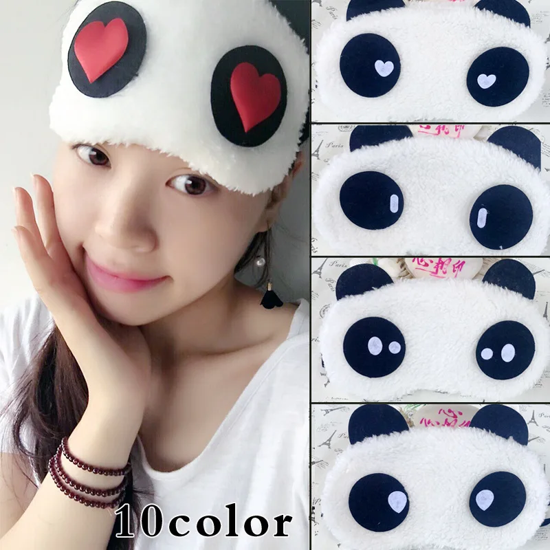 Новинка симпатичная белая фотомаска для глаз затеняющие очки сна хлопковая