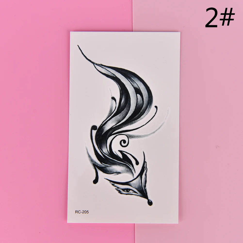 1 лист дизайн лисы водонепроницаемая тату-наклейка поддельные татуировки