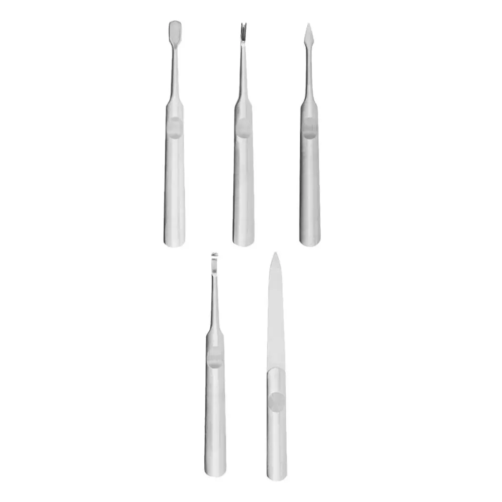 

1 Set of Nail Polishing Tool Set Nail Unloading Tool Dead Skin Pusher Set Silver