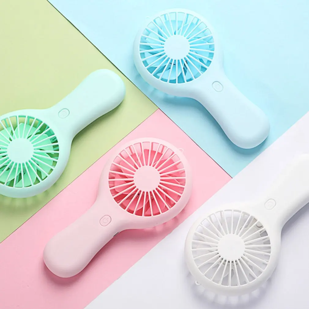 

USB Mini Wind Power Handheld Fan Ultra-quiet And Convenient Fan High Quality Portable Student Office Cute Small Cooling Fans