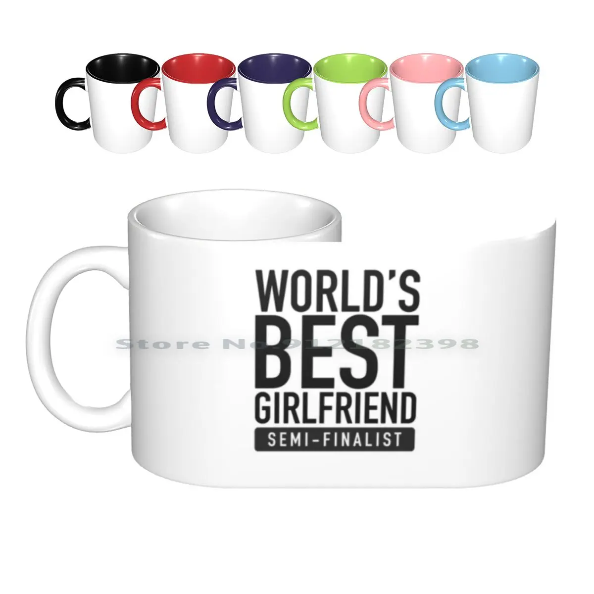 

Полуфиналистичные керамические кружки для лучшей девушки в мире, кофейные чашки, Кружка для молока и чая, кружка для подруги, для свидания, л...