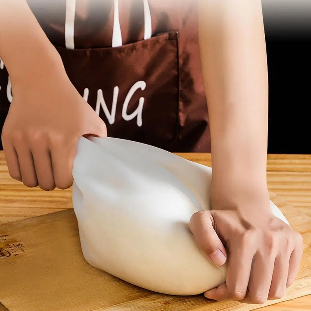 

1pc Silicone Kneading Dough Bag Food Grade Flour Mixing Baking Preservation Tool Silicone Bag Gadget Kitchen Kitchen Access O4W6