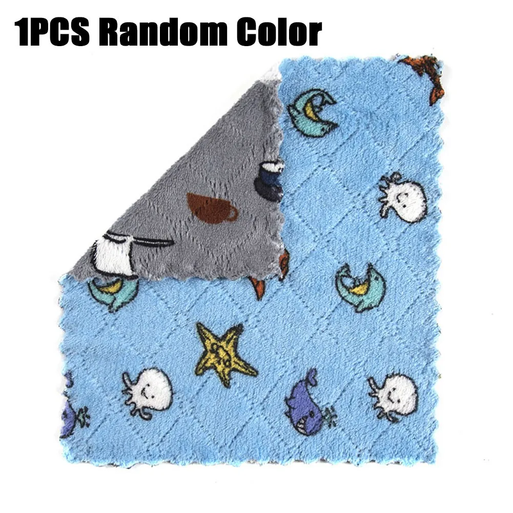 

1/4 PCS Kitchen Dishcloth 25x25cm Double-Sided Thickening Coral Velvet Dish Washing Rag Household Kitchen Cleaning Towels