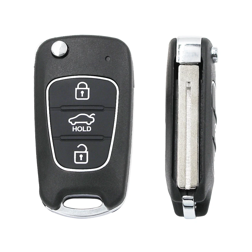 Модернизированный 3 кнопки флип дистанционного ключа Fob 433 МГц ID46 чип для Kia Sportage