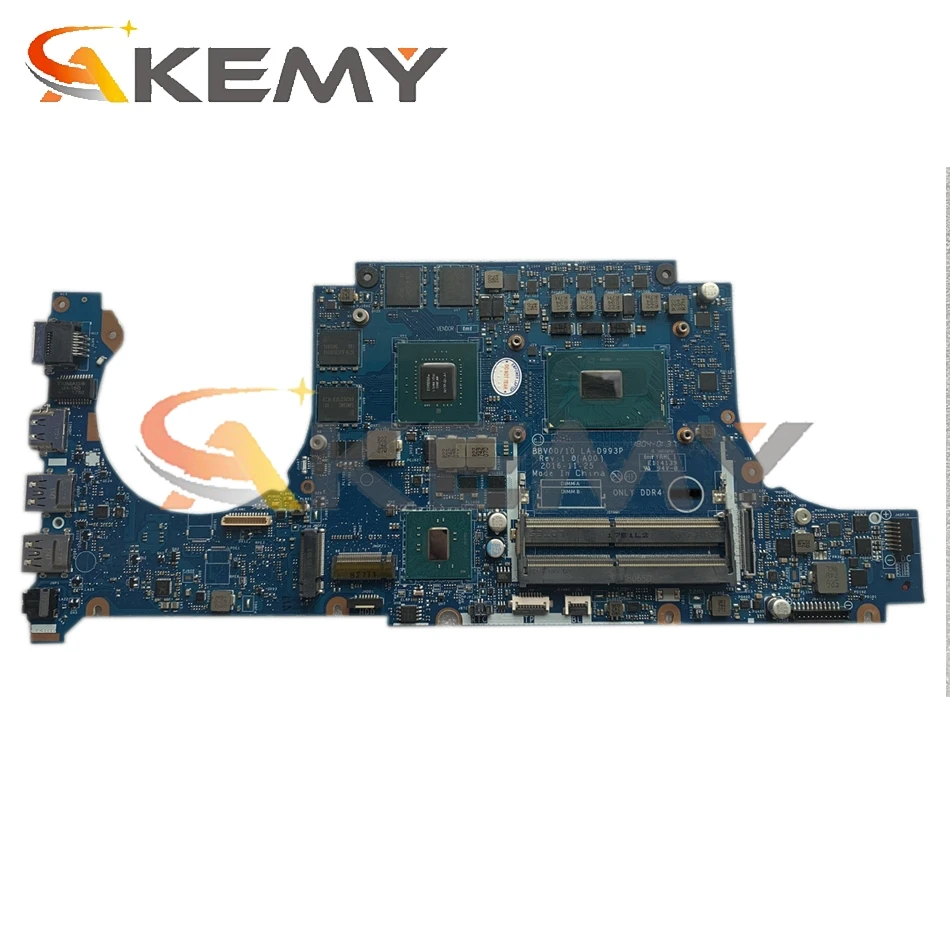 LA-D993P MB для DELL Inspiron 15 7000 7567 материнская плата ноутбука CN-0JG23N 0JG23N с i5-7300HQ GTX1050 4GB-GPU 100%