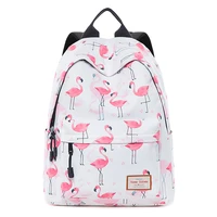 flamingo backpack bag for teenage girls big capacity travel bagpack durable printed school bags college student bookbag children