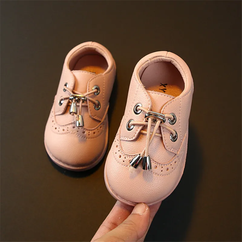 DIMI/2019 г. Осенняя обувь для младенцев из мягкой кожи новорожденных модная