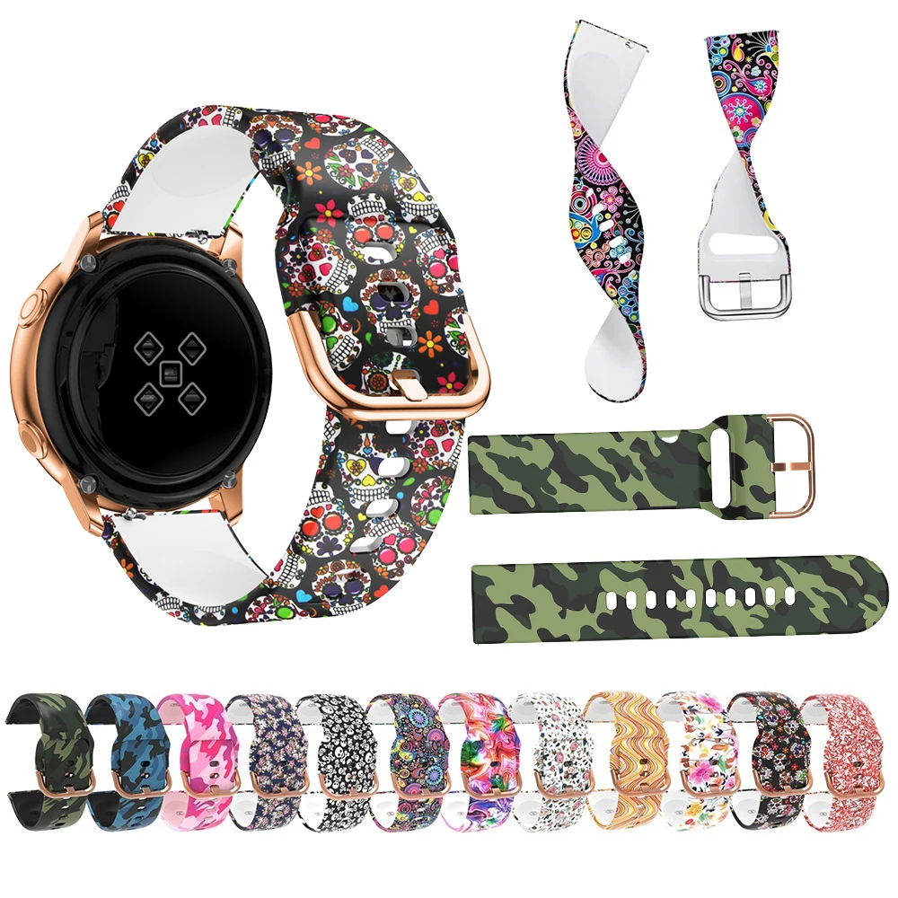 

Ремешок силиконовый для Samsung Galaxy Watch 3, браслет для Active 2 40/44 мм Gear S3 Band Galaxy 42/46 мм, 20/22 мм 45 мм 41 мм