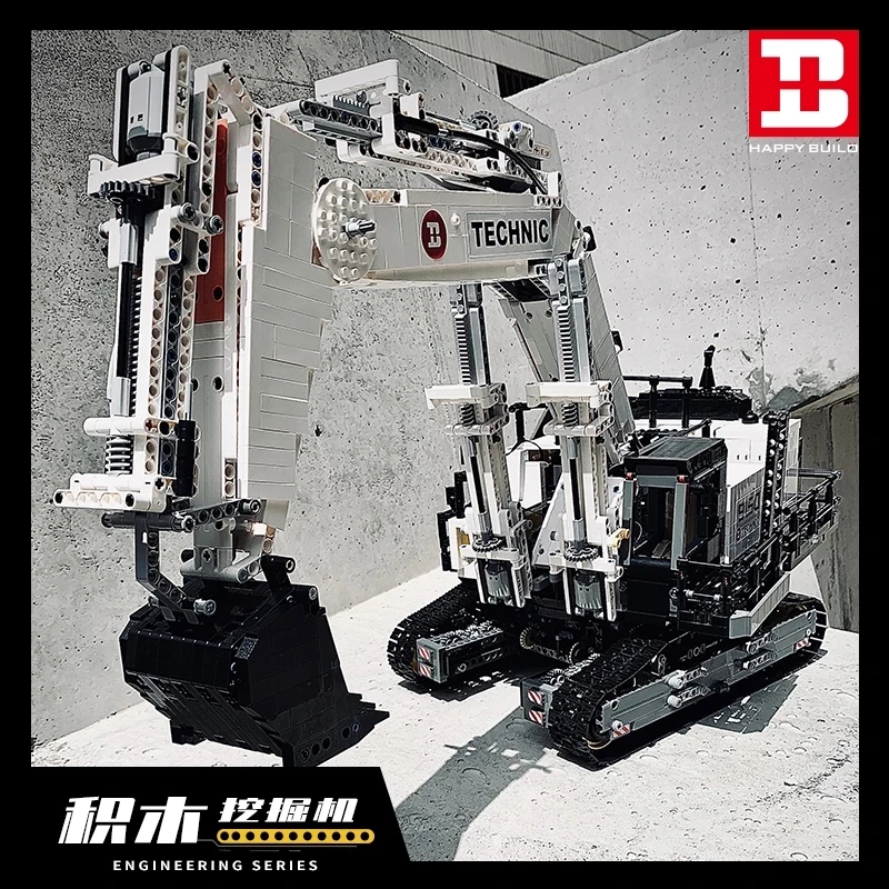 

GC004 4342PCS Building Blocks MOC Technic Truck Model The R-9800 KY Excavator Truck Bricks Kids Educational Toys Birthday Gifts