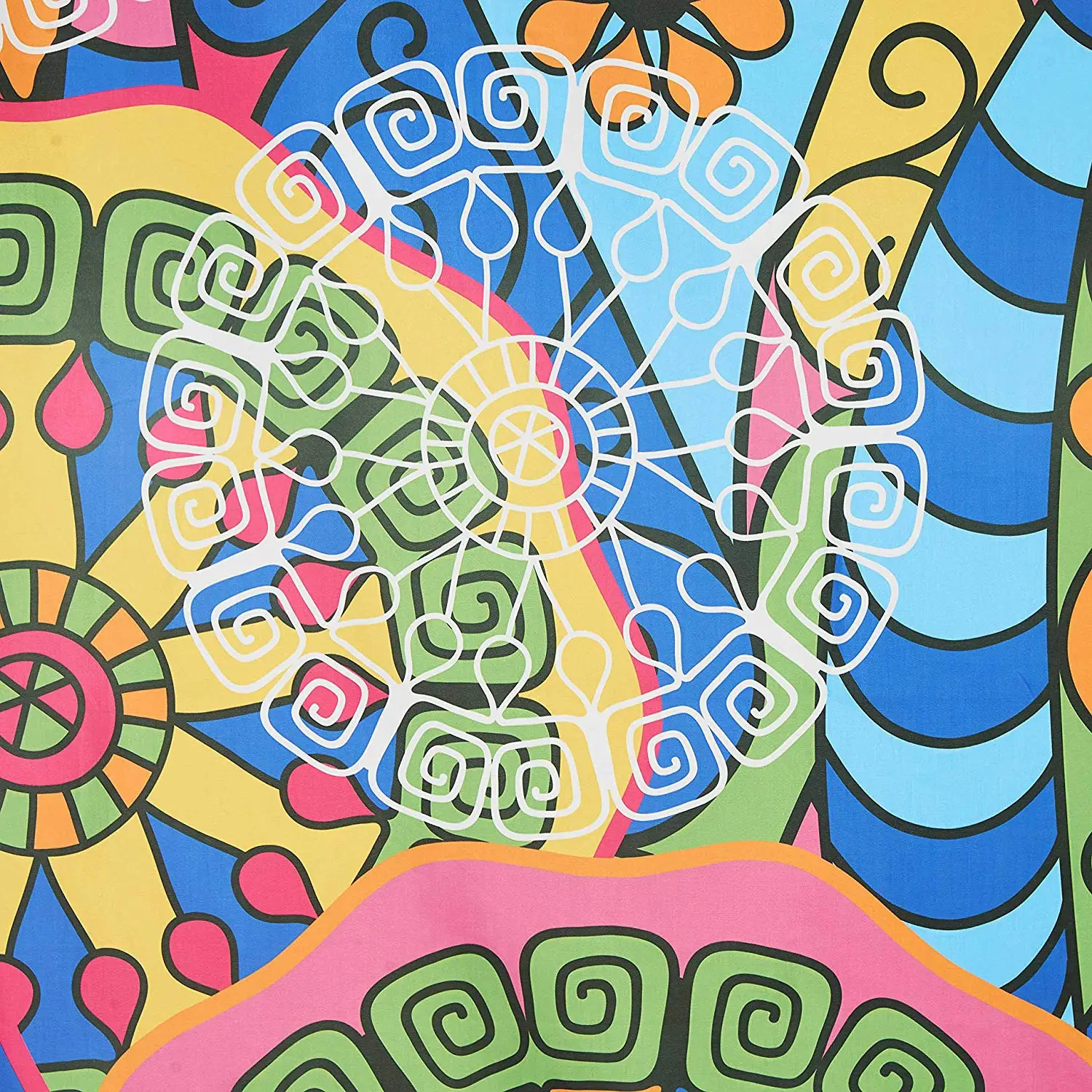 Мандала индийский богемный узор печать занавеска для душа водонепроницаемый