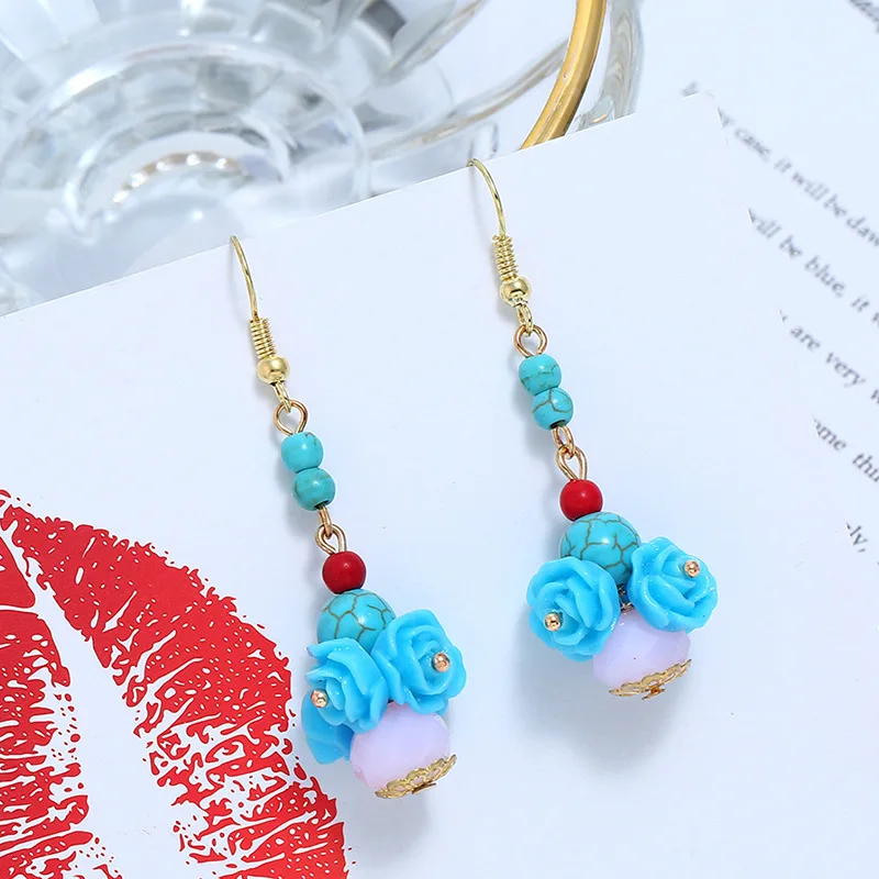 Классические бусины натуральный камень цветок Женские Ювелирные изделия