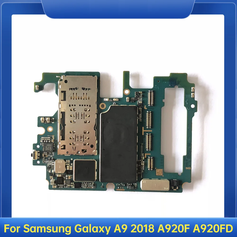 Оригинальная материнская плата для Samsung Galaxy A9 2018 A920F A920FD 128G логическая с