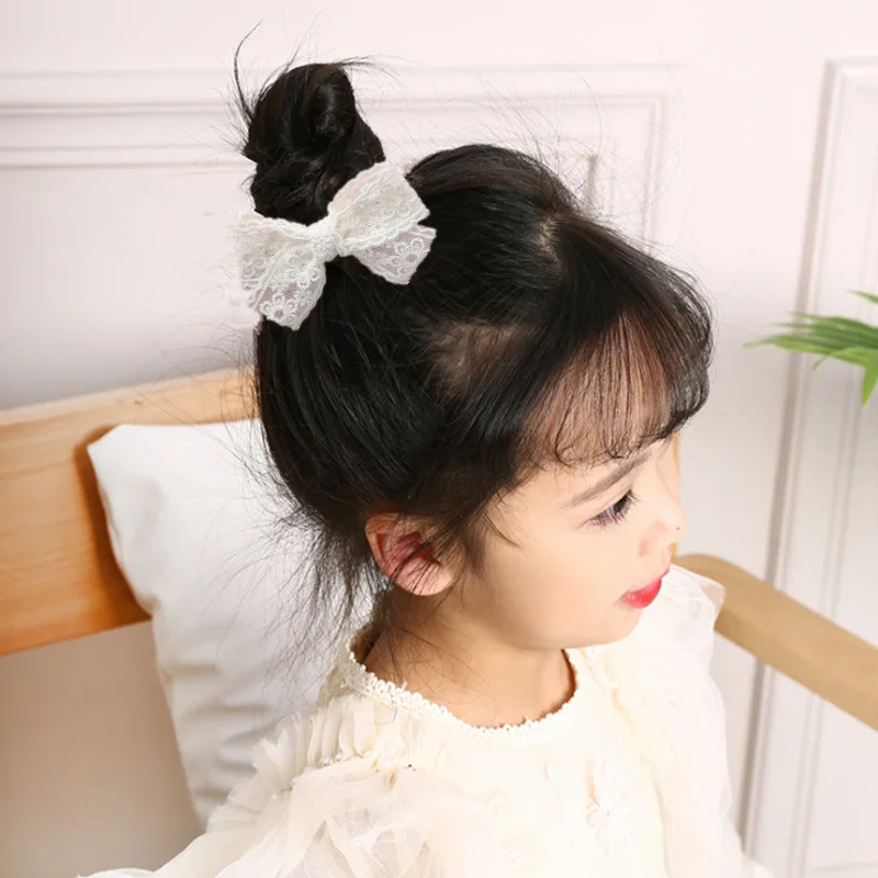 Кружевная повязка на голову принцессы для девочек детские головные уборы детские заколки для волос кружевные повязки на голову аксессуары ...
