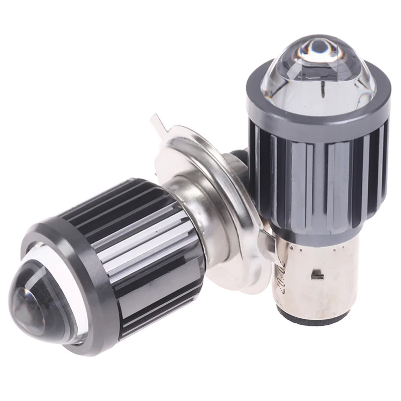 

H4/H6 BA20D Moto Led Motorcycle Headlight Bulbs Dual Color Hi/Lo Beam Fog Lamp