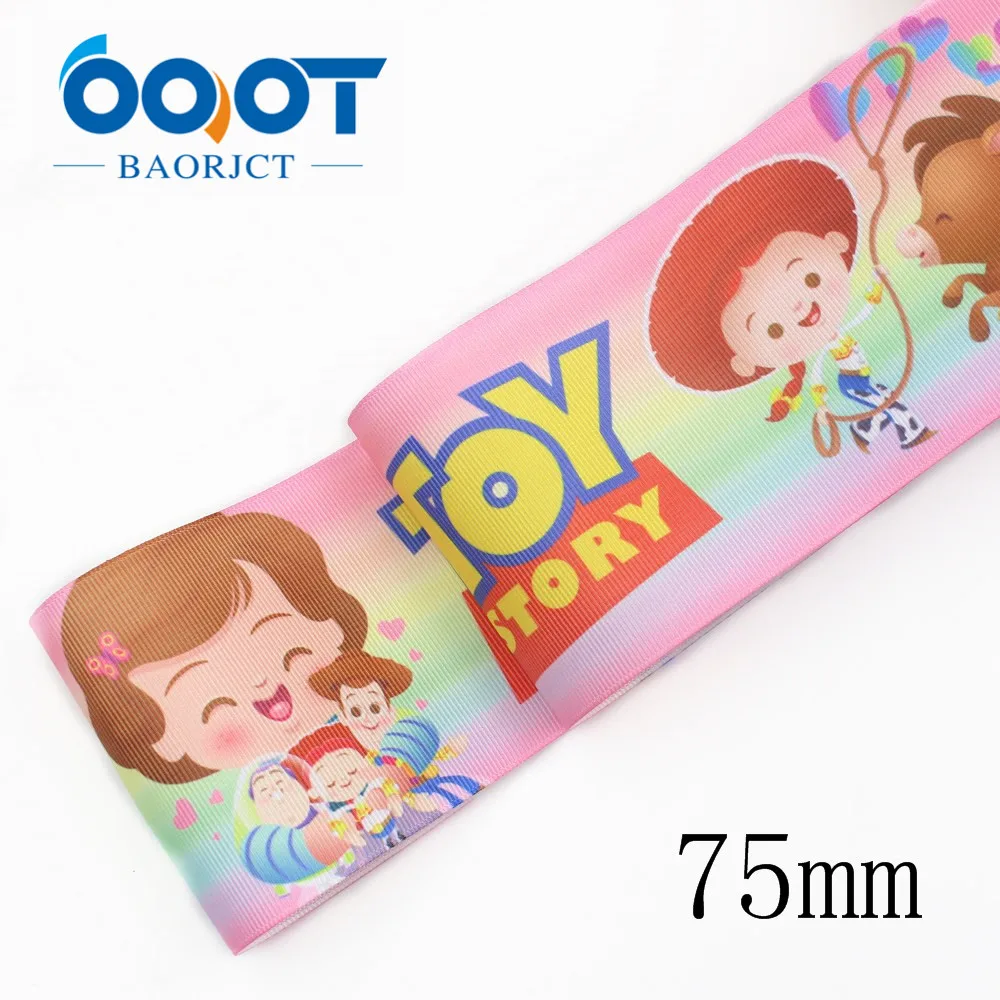 OOOT BAORJCT I-19912-2141 75 мм 10 ярдов мультфильм термотрансферные печатные корсажные ленты