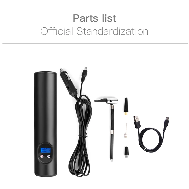 Comprar Inflador De Neumáticos De Coche, Bomba Inflable Portátil Con Iluminación LED, Compresor De Aire Para Llantas De Bicicleta, 150PSI