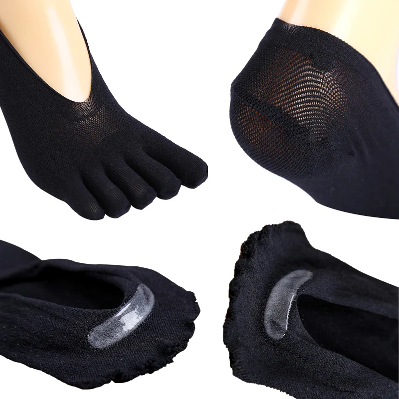 

Women Summer Five-finger Socks Female Ultrathin Funny Invisible Sokken Silicone Anti-skid Anti-friction Ecmln Dropship