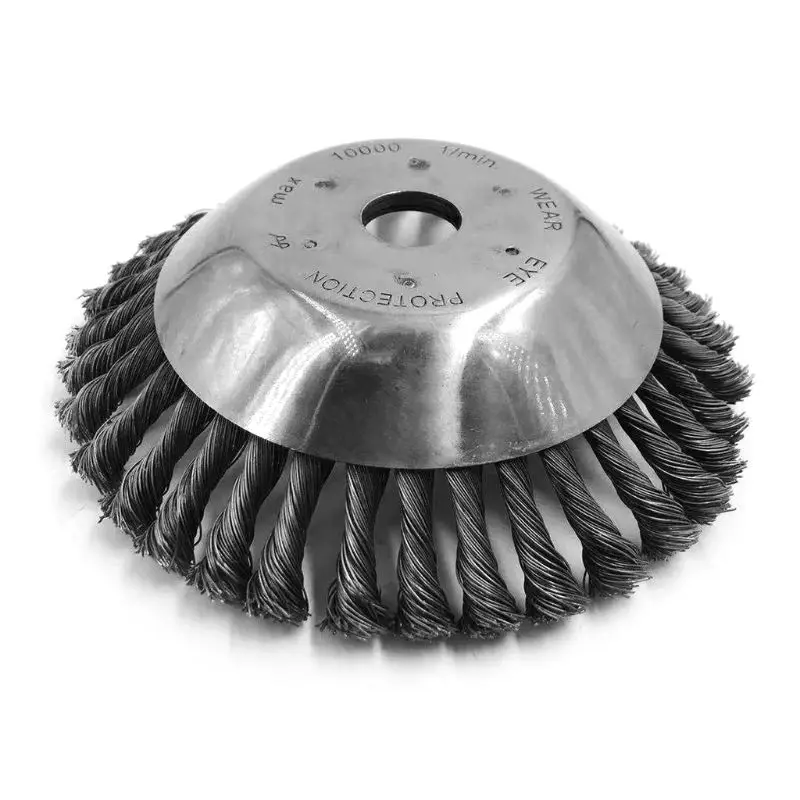 

8 Inch Steel Wire Wheel Garden Weed Brush Lawn Mower Grass Eater Trimmer Brush Cutter Tools Parts
