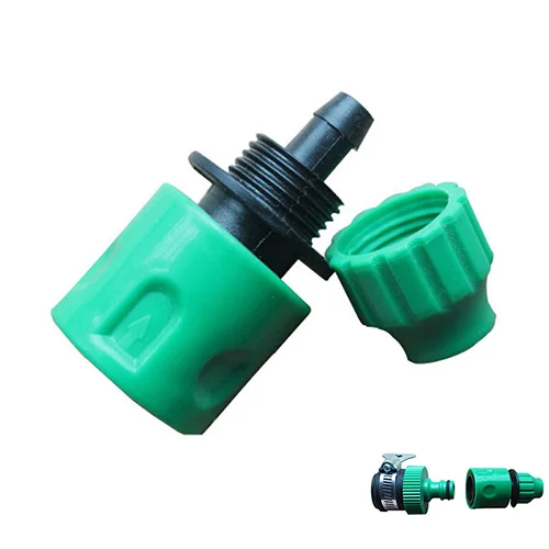 

NEW Hot Sale Fast Coupling Adapter Drip Tape For Irrigation Hose Connector With 1/4 "barbed Connector Garden Irrigation Tools
