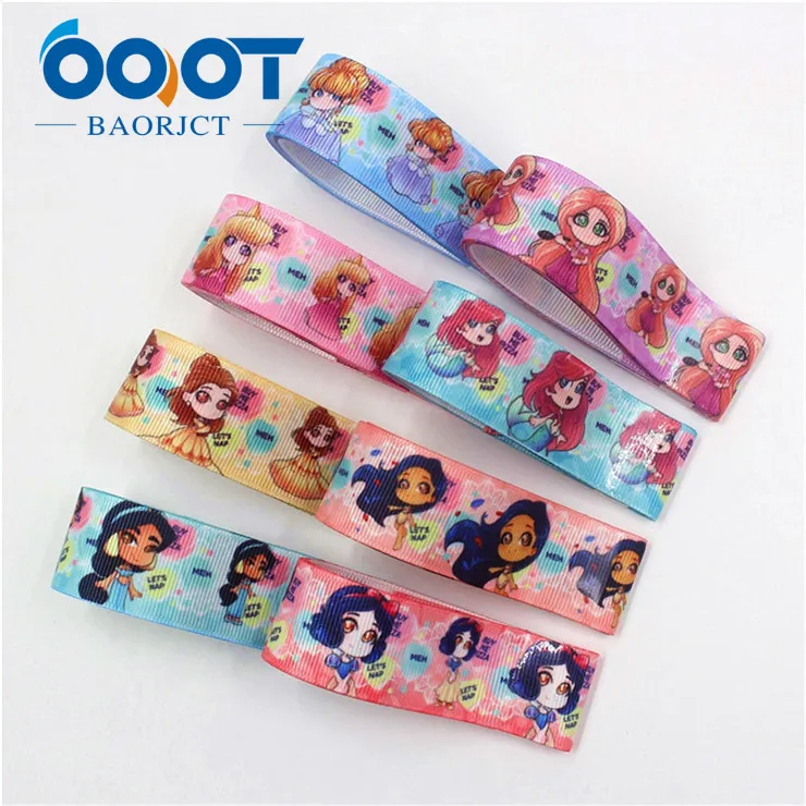 8 each one yards OOOT BAORJCT I-19906-2047, 25 мм, 10 ярдов мультфильм тепловой передачи печатных корсажные ленты, лук крышка DIY аксессуары украшения - Цвет: 8 each one yards