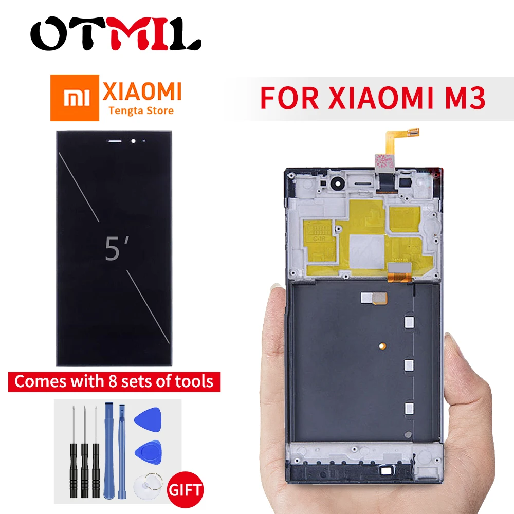5 0 &quotОригинальный дисплей для Xiaomi Mi 3 lcd сенсорный экран дигитайзер с рамкой M3