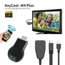 Anycast M4 PLUS 1080P Wireless HD Portable TV Stick Adapter Wifi Media Display Receiver Dongle Chromecast for Projector Tablets