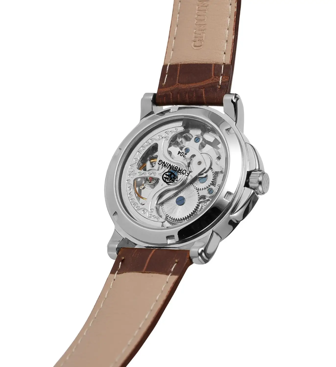 Топ люксовый бренд FORSINING мужские модные механические часы со скелетом