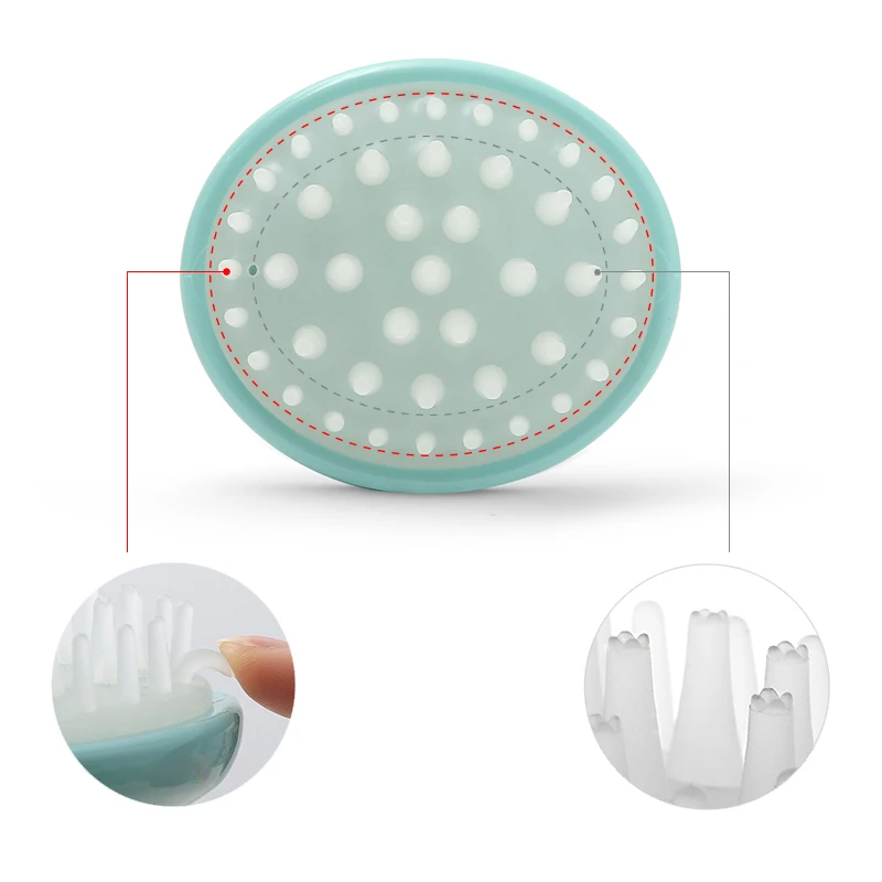 Силиконовая щетка для массажа головы расческа мытья и насадка душа миниатюрный