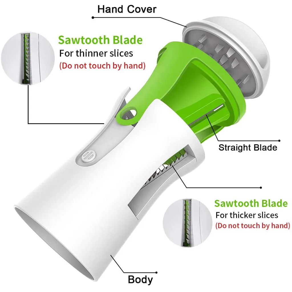 Спиральный слайсер для овощей ручной спиральный резак терка фруктов инструменты