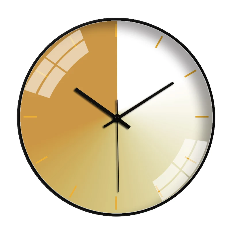 Настенные часы в скандинавском стиле бесшумные Роскошные однотонные настенные