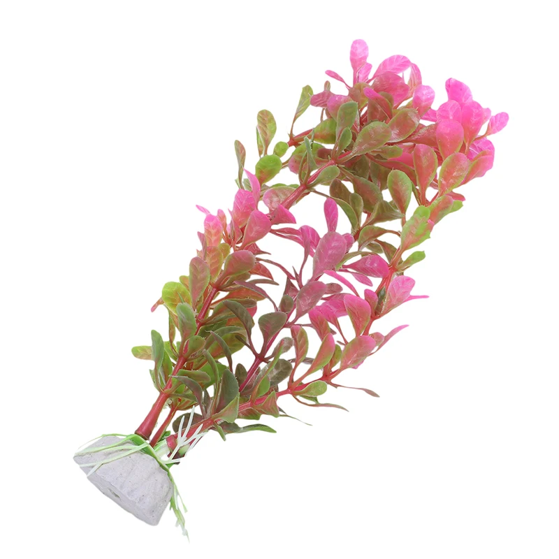 BEST18cm искусственное пластиковое растение украшение аквариума Fuschia|Декорации| |