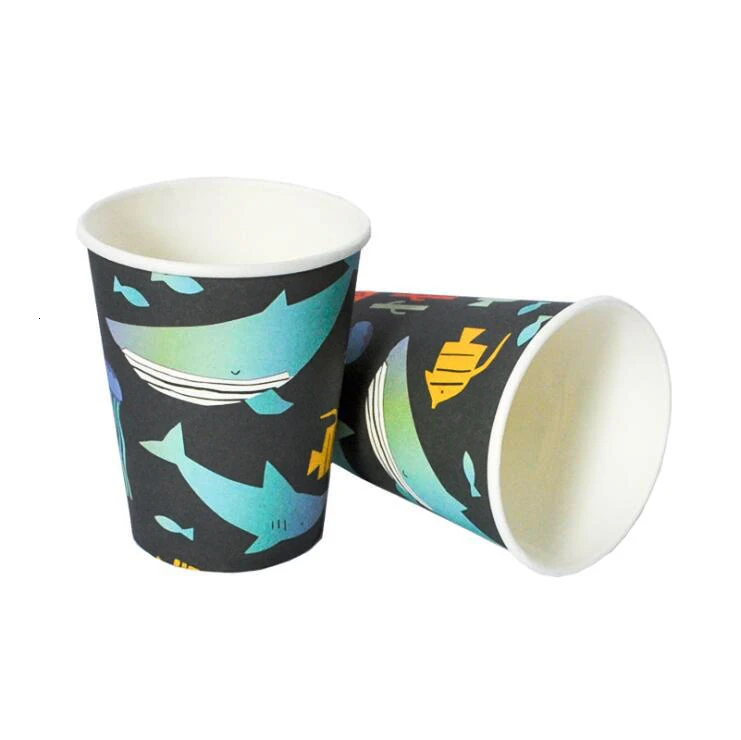 Одноразовая посуда в виде животного из мультфильма Акула 8 шт./компл.|Украшения