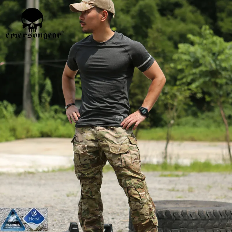 Emersongear быстросохнущая спортивная мужская футболка для бега фитнес тонкая