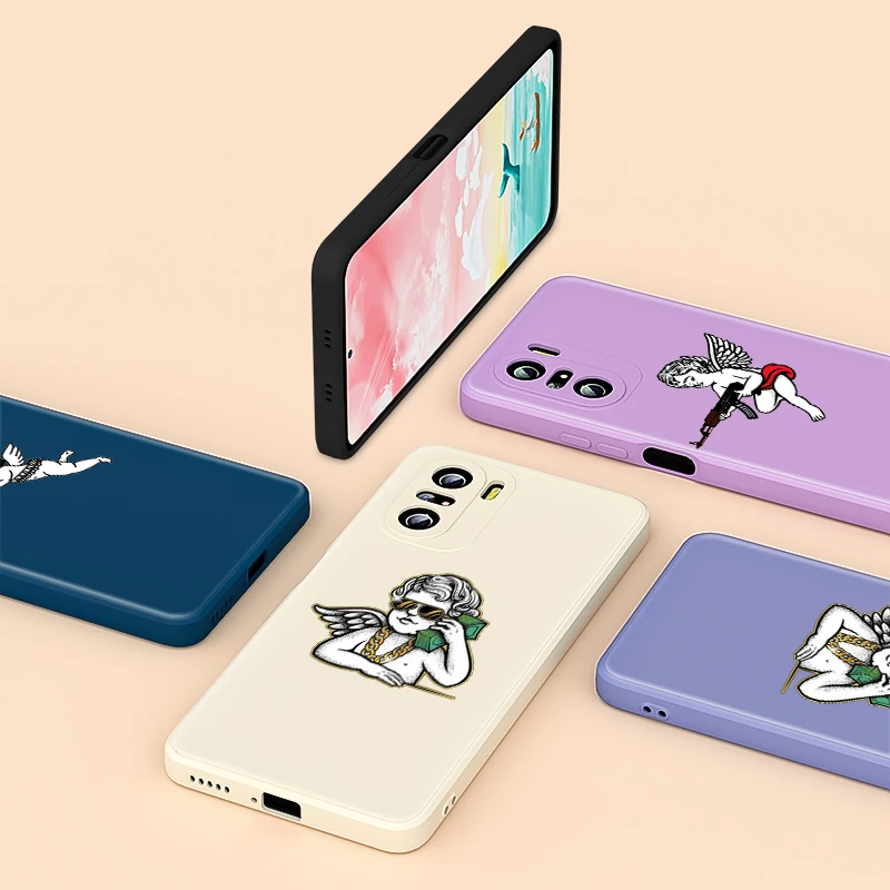 

Statue Art For Redmi K40 Gaming 8A Pro K30 K30S K30i 10X 9 9C 9A 9i 9T 8 7 Liquid Silicone Soft Cover Phone Case
