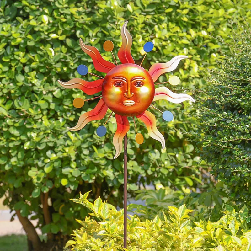 

Unique and Magical Metal Windmill Outdoor Wind Spinners Wind Catchers Yard Patio Lawn Garden Decorative Stakes 33.5*9*138cm