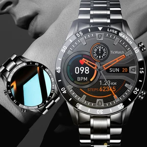 lige bluetooth phone answer call smart watch men full touch dial call fitness tracker ip67 waterproof sport smartwatch for men free global shipping