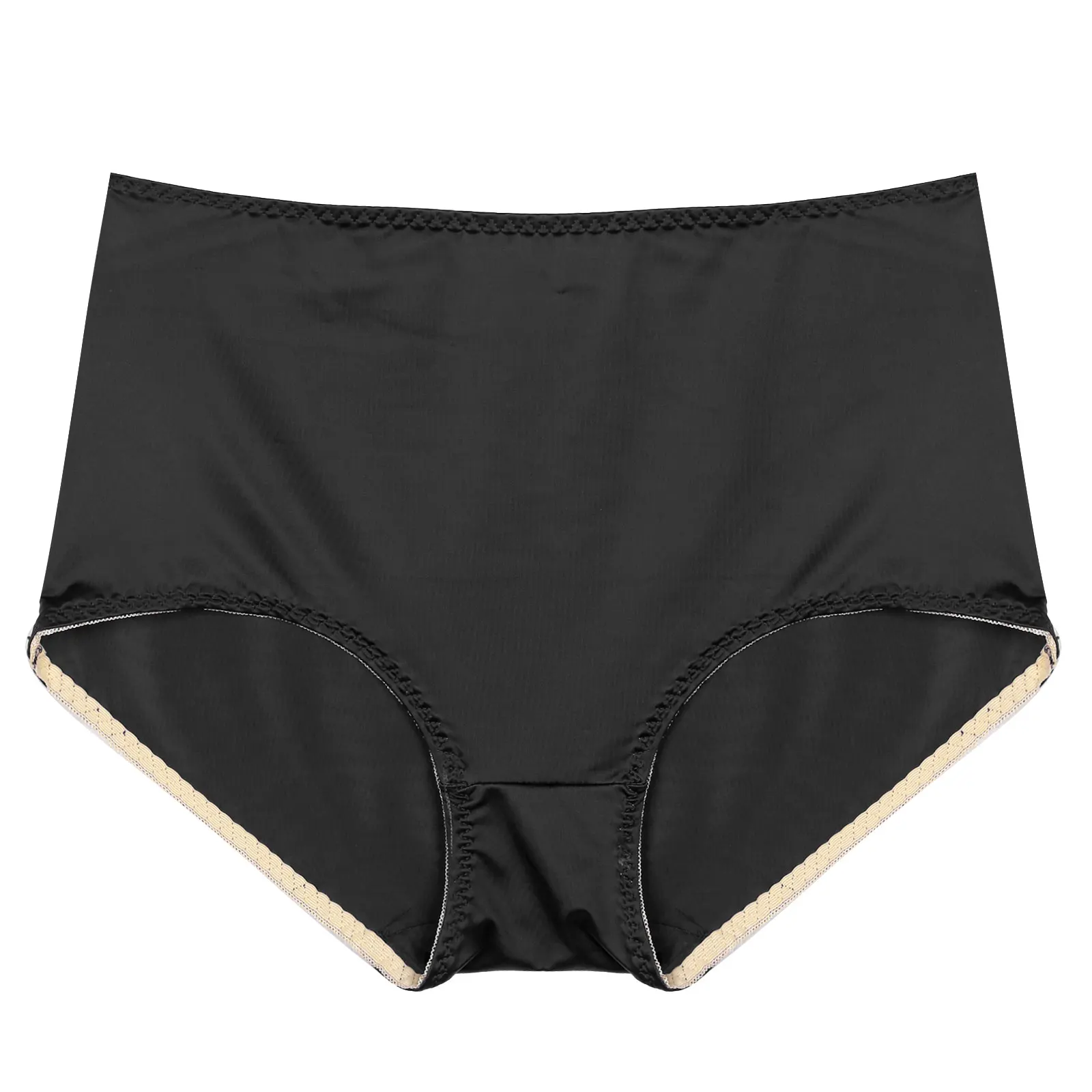 

Мужские трусы Sissy с высокой талией, эластичные плавки трусы с выпуклым мешочком, нижнее белье с открытым пенисом, Однотонные трусы, гладкие а...