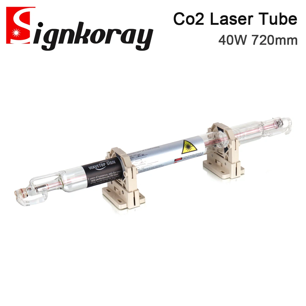 Стеклянная лазерная трубка SignkoRay Co2 диаметром 50 мм, 40 Вт, 720 мм, 50 Вт, 820 мм, стеклянная Лазерная лампа для лазерного гравировального станка CO2