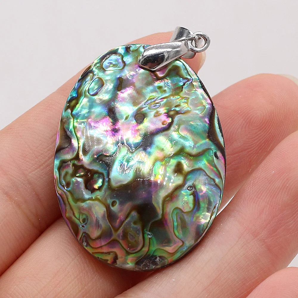 Трибальное колье и серьги с двухсторонним пендельом из раковины абалона в ярких цветах для женщин, используемые для реики-целительства и изготовления ювелирных изделий.